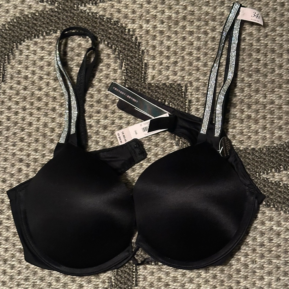 Victoria's Secret Black T-Shirt Bra with Molded Cups